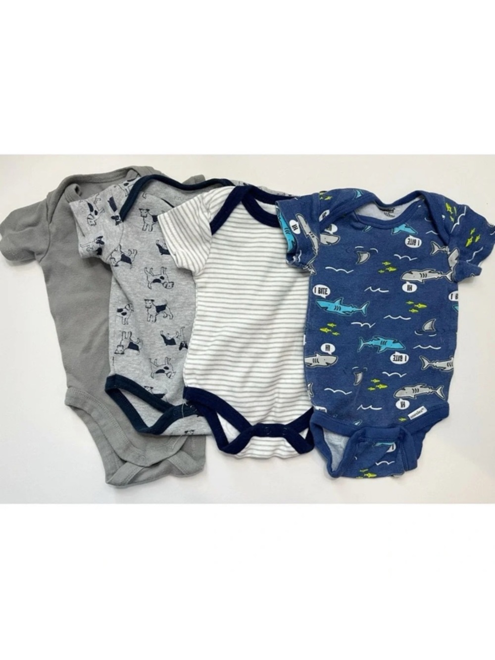 Various Brands • 4 Pack Baby Onesie Bundle 0-3 Months